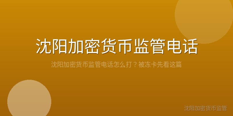 沈阳加密货币监管电话